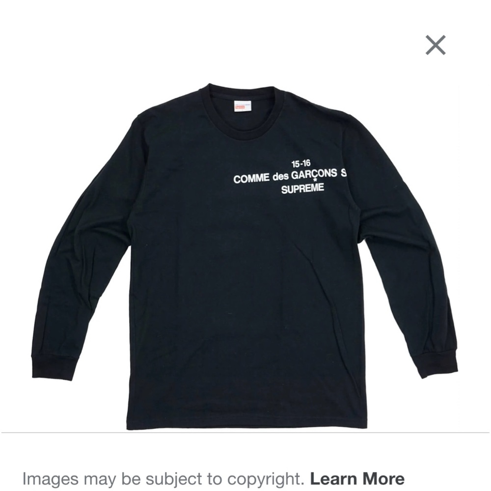 Supreme Comme Des Garcons Long Sleeve Tee